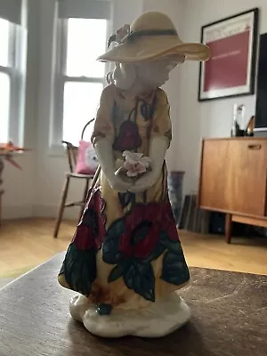 Buy Old Tipton Ware Figurine - Susie - Medium - Yellow Poppy Girl Holding Flowers • 35£