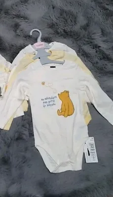 Buy Marks And Spencer 3 - 6 Month Winnie The Pooh & Friends Vest Body Suits Se • 9£