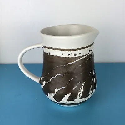 Buy Aviemore Pottery Scotland Brown / White Jug Height  13 Cm Very Small Crack • 16.99£