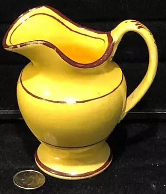 Buy Antique Canary Creamware Childs Miniature Toy Pitcher, C. 1825 • 39.95£