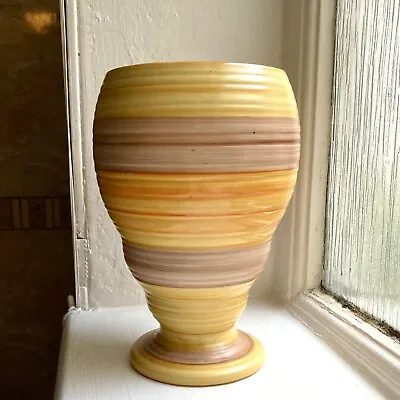 Buy Very Rare Vintage Shelley Large Harmony Ware Vase China 1930s Art Deco Orange • 47.50£