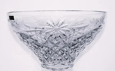 Buy Pair THOMAS WEBB Crystal Cut Glass Decorative Centrepiece Bowls - 22 Cm, 1.5 Kg • 50£