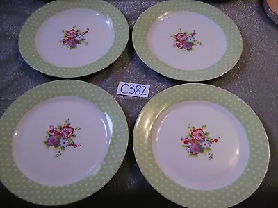 Buy Price  Kensington Amelia Fine Porcelain 27cm Dinner Plates  X 4  Excellent Cond. • 18£