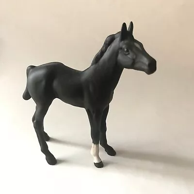 Buy Vintage Beswick Black Beauty Horse Foal Matt Black 2536  Height 15cm • 7.50£