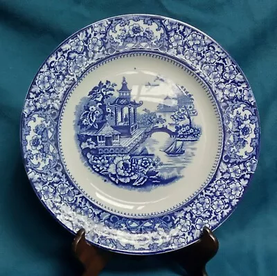 Buy Olde Alton Ware  Blue Oriental Scene Dinner Plate - 10 Inch • 12.50£