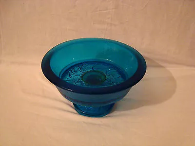 Buy Rare Vintage Blue Crackle Glass Bowl • 9.44£