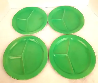 Buy 4 BCM Nelson Ware Grill Plate Green Apple Made In England Divided • 31.18£