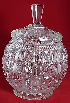Buy Beautiful Large Cut Glass Crystal Candy Bowl With Lid. Weight 2.220 Kg. • 29.99£