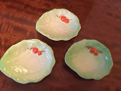 Buy Carltonware Green Lettuce Leaf And Tomato Serving Dishes X 3 • 6.50£