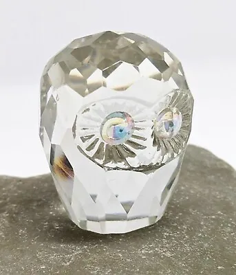 Buy Crystal Glass Owl Figurine Ornament 4.5cm • 7.99£