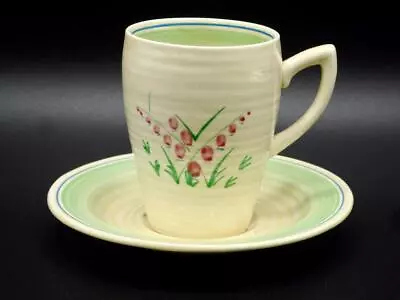 Buy Superb CLARICE CLIFF Art Deco BIZARRE Coffee Cup & Saucer LYNTON - Wilkinson • 55£