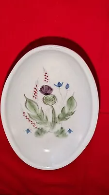 Buy Buchan Scotland Portobello Pottery Dish Stoneware Art Pottery Thistle Pattern • 18.96£
