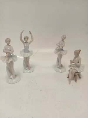 Buy 4 X Vintage Old Tuptan Ceramics Ballerina Figurines Rare Decorative Collectable  • 9.99£