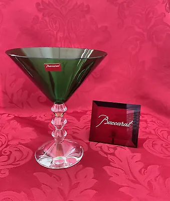 Buy NEW FLAWLESS Exquisite BACCARAT France Green VEGA Crystal MARTINI COCKTAIL Glass • 452.78£
