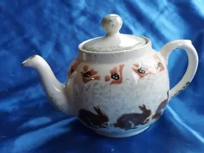 Buy Price Kensington Rabbits  Or Hares  Pottery Teapot 12 Cm Tall • 9.98£