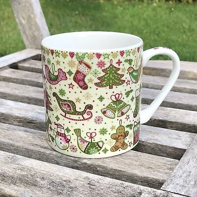 Buy Queens Yuletide Fine China Mug Made In England • 14.99£