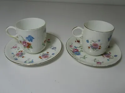 Buy Hammersley China Pair Of Miniature Floral Display Cups Different Designs • 10.35£