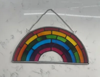 Buy Rainbow Stained Glass Suncatcher Spring NHS LGBTQ+ 20cm BN • 12£