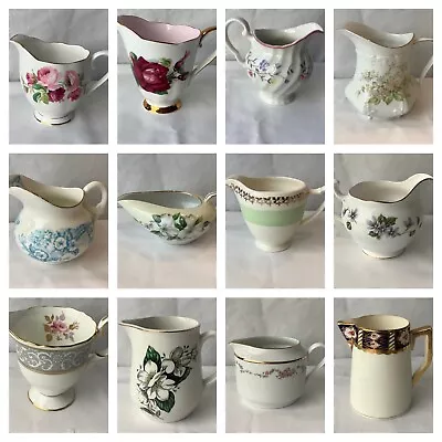 Buy Vintage China Milk Jugs/Creamers -  Pretty -Choice - From £1.95 . Changing Stock • 2.95£