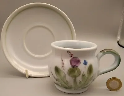 Buy Vintage Buchan Stoneware Tea Cup & Saucer Thistleware Portobello Scotland #b • 10.99£
