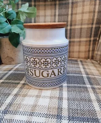 Buy Hornsea Pottery Tapestry Sugar Storage Jar Wooden Lid • 14.75£