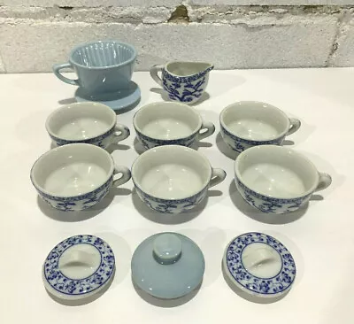 Buy Vintage Blue Willow Childs/Doll Size Misc Tea Set 11 Pieces From Germany • 9.47£