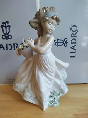 Buy Lladro Collection Made In Spain Porcelain Statue - Floral Path #6646, Retired • 474.36£