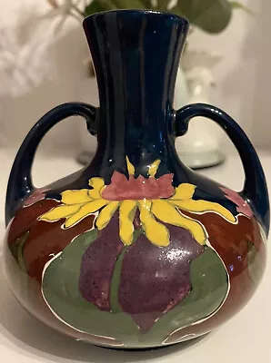 Buy Art Nouveau Antique Old Meravian Pottery Double Handle Vase 11cm Austrian • 29.99£
