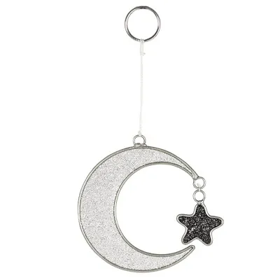 Buy MYSTICAL CRESCENT MOON SUNCATCHER - Stained Glass Effect With FREE WINDOW SUCKER • 8.99£