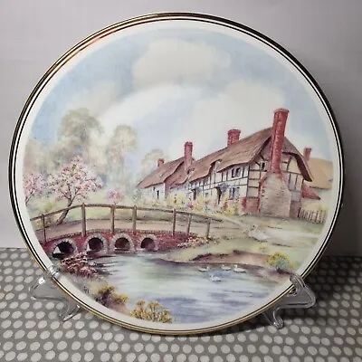 Buy Fenton Bone China Cottages Of Rural England Plate.  Langley On The Water  • 4.90£