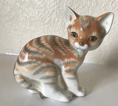 Buy LOMONOSOV Ceramic Kitten, Russian USSR With Stamped Paw • 18£