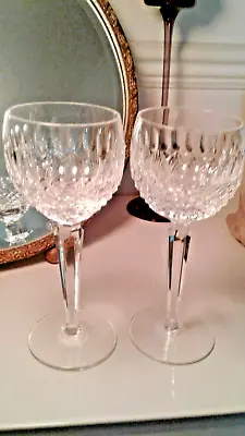 Buy WATERFORD CRYSTAL COLLEEN TALL STEM  WINE GOBLET/GLASSES X 2  (7   Tall) • 59£