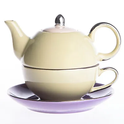 Buy Artvigor Porcelain Tea Set For One, Teapot And Cup Set With Teapot Teacup Saucer • 19.99£