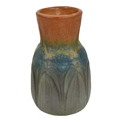 Buy Brush McCoy Pastel Ware Amaryllis 1920s Art Pottery Green Brown Ceramic Vase 084 • 168.90£