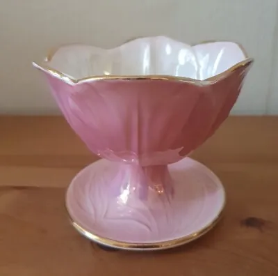 Buy Maling Pottery Pink Lustreware Harlequin Sundae Dish Bowl  • 10£