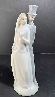 Buy Nao By Lladro Porcelain Bride And Groom Figurine Cake Topper Handmade Spain 6” • 28.67£