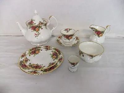 Buy C4 Porcelain Royal Albert Old Country Roses (1962) - Pots Cups Bowls Plates 9A2G • 9.99£