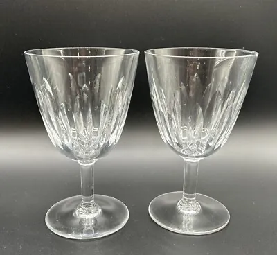 Buy Baccarat Crystal Lorraine Set Of (2) Water Glasses 6” France • 75.82£