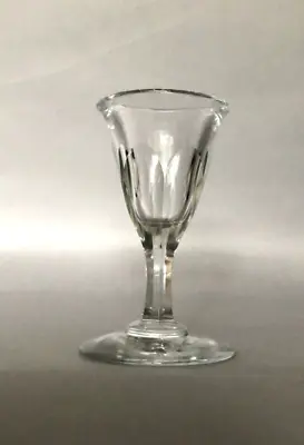 Buy Antique/Vintage Toasting Glass With Facet Cut Trumpet Bowl. • 25£