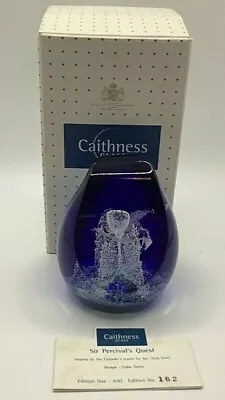 Buy Ltd Ed Caithness Paperweight Glass   Holy Grail   Sir Percival's Quest 162/650 • 140£