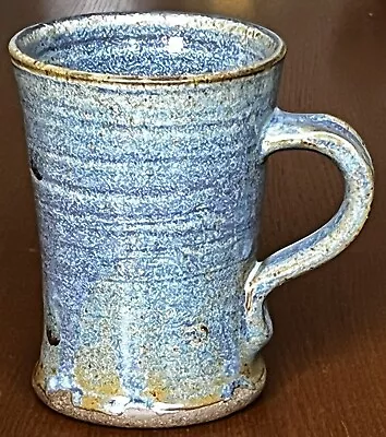 Buy Jane Vernon Stroud Studio Pottery Hand Thrown Earthenware Blue Rust Silver Mug • 14£