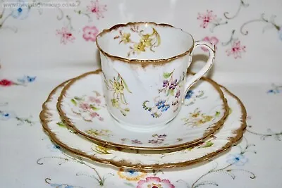 Buy Extremely Rare Foley Shape Wileman Shelley China TRIO Breakfast Tea Cup Plate • 85£