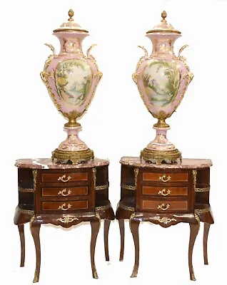 Buy Sevres Porcelain Vases French Floral Urns Pottery • 2,200£