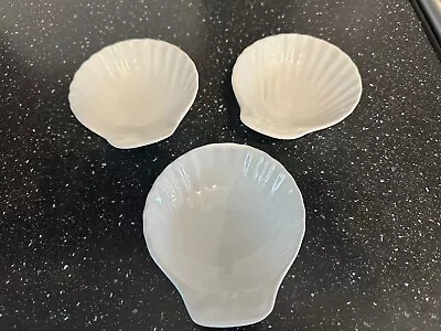 Buy Vintage Price Scallop Plates X3, Retro Bowls.  Made In England • 5.50£