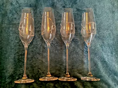 Buy 4 X Royal Doulton WITH THIS RING Champagne Flutes 210ml 26.5cm Tall • 38£