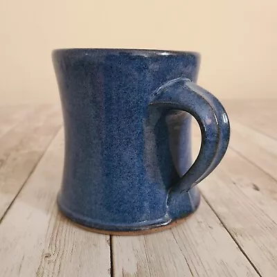 Buy Studio Pottery Blue Glossy Glaze Mug Marked  • 13.99£
