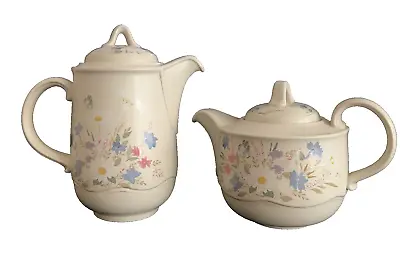 Buy POOLE Pottery  SPRINGTIME  Pattern - Lidded Tea Pot  & Coffee Pot • 14.99£