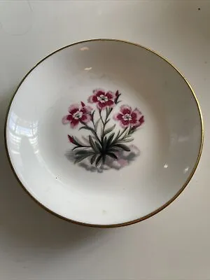 Buy Vintage Royal Worcester 11cm Fine Bone China Trinket Ring Pin Floral Dish • 5£