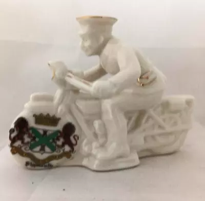 Buy Arcadian Crested China WW1 Despatch Rider PLYMOUTH Crest • 65£