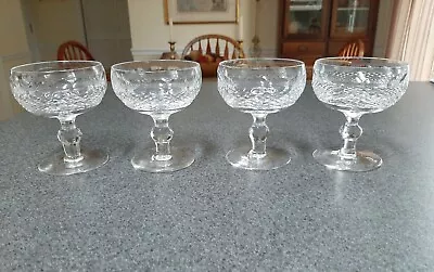 Buy Lot Of 4 Waterford Crystal Colleen Champagne Tall Sherbet Glasses Ireland • 84.10£